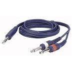 DAP FL34150 Stereo Jack - 2x Mono Jack kabel 1.5m, Muziek en Instrumenten, Kabels en Stekkers, Verzenden, Nieuw