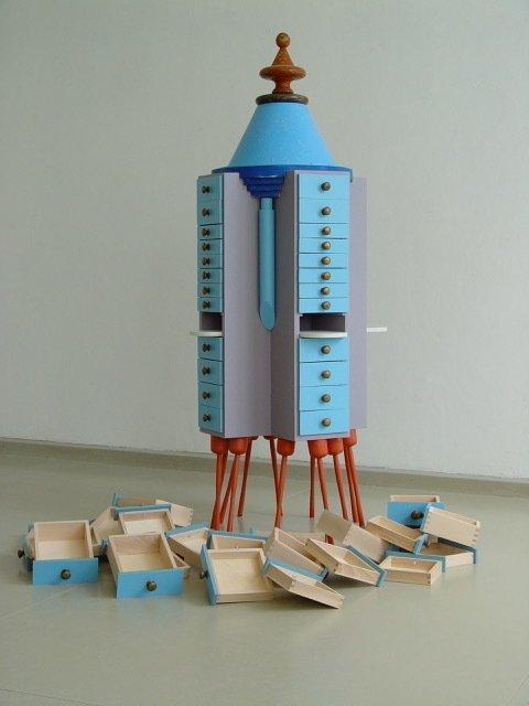 Jan Pieter De Graaf - Kast - archi - Hout - Archi, Antiek en Kunst, Kunst | Designobjecten