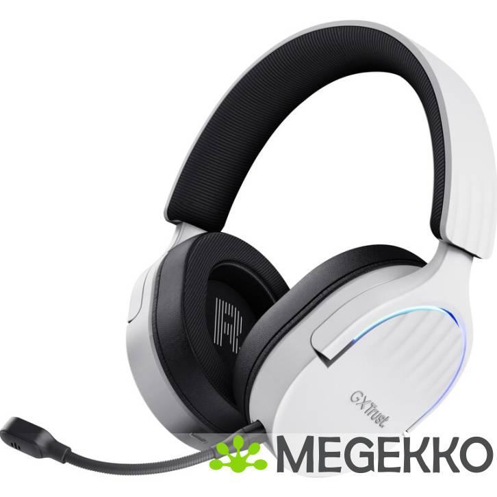 Trust GXT 491W Fayzo Draadloos RGB Wit, Computers en Software, Headsets, Nieuw, Verzenden