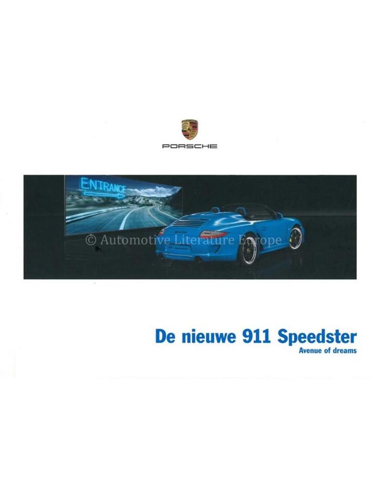 2011 PORSCHE 911 SPEEDSTER HARDCOVER BROCHURE NEDERLANDS, Boeken, Auto's | Folders en Tijdschriften, Porsche