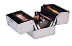 Make-up Koffer Zilver (Verzorg lichaam, Voor in Huis), Sieraden, Tassen en Uiterlijk, Nieuw, Verzenden
