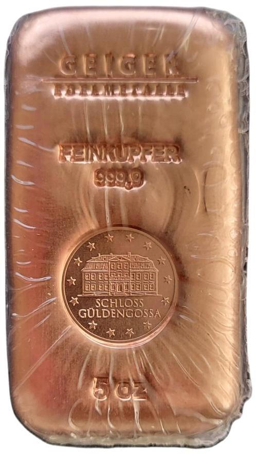 Koper baar 5 oz - Geiger - Schloss Guldengossa, Postzegels en Munten, Munten | Nederland, Losse munt, Verzenden