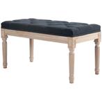 TRUUSK Gestoffeerde Bank Vintage 80x40x43cm Zitbank Bedbank, Huis en Inrichting, Verzenden, Nieuw