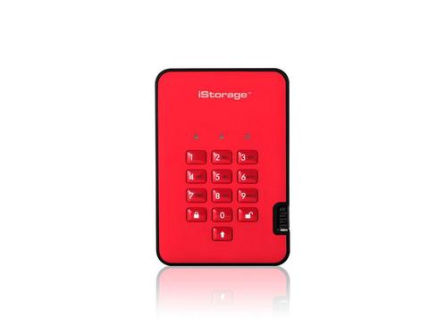 diskAshur2 SSD 4TB Rood - Veilige draagbare Solid State, Huis en Inrichting, Woonaccessoires | Overige, Zo goed als nieuw, Verzenden