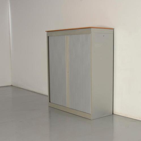 Officenow roldeurkast, aluminium / wild peren topblad, 136,5, Huis en Inrichting, Kasten | Roldeurkasten en Archiefkasten, Ophalen of Verzenden