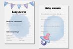 20x leuke babyshower invulkaarten (A5 formaat) babyshower 5, Kinderen en Baby's, Kraamcadeaus en Geboorteborden, Nieuw, Kraamcadeau