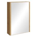 Badkamerkast Cuba 40 x 13 x 70 cm Eiken Spiegelkast, Verzenden, Nieuw, Spiegelkast