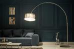 Design booglamp EXTENSO 230cm zwarte vloerlamp met marmeren, Nieuw, Ophalen of Verzenden
