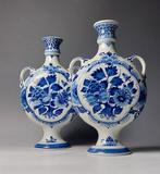 De Porceleyne Fles, Delft - Vaas - Aardewerk - 2 Maanflessen