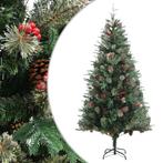 vidaXL Kerstboom met dennenappels 225 cm PVC en PE groen, Diversen, Kerst, Verzenden, Nieuw