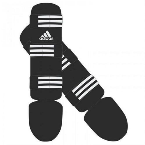 Adidas Shin-n-Step Guard -Zwart/Wit, Sport en Fitness, Vechtsporten en Zelfverdediging, Nieuw, Ophalen of Verzenden