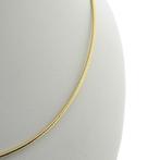 Gouden omega choker collier (Ketting), Sieraden, Tassen en Uiterlijk, Kettingen, Ophalen of Verzenden, Gebruikt, Overige kleuren