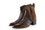 Linea Zeta Cowboy laarzen in maat 41 Bruin | 10% extra, Kleding | Dames, Bruin, Verzenden, Zo goed als nieuw, Linea Zeta
