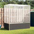 vidaXL Volière 210,5x107x212 m staal zilverkleurig, Verzenden, Nieuw