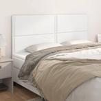 vidaXL Hoofdborden 4 st 100x5x78/88 cm kunstleer wit, Verzenden, Nieuw, Wit, Overige materialen