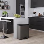 Curver Decobin Prullenbak - 65L - Rechthoekig - Cool Grey, Huis en Inrichting, Woonaccessoires | Prullenbakken, Verzenden, Zo goed als nieuw