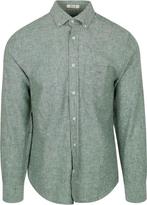 Gant Overhemd Linnen Groen maat M Heren, Kleding | Heren, Overhemden, Verzenden, Nieuw, Groen, Gant