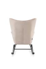 Aemely® Schommelstoel Steerne - Beige Velvet, Zwart Hout, Ophalen of Verzenden, Nieuw, Stoel(en)