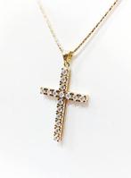 Ketting met hanger - 18 karaat Geel goud Diamant, Sieraden, Tassen en Uiterlijk, Antieke sieraden