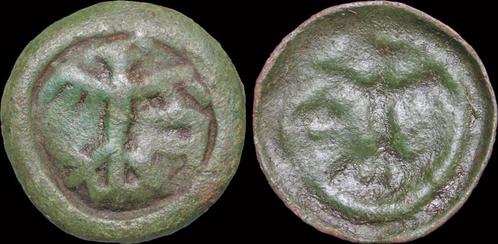 1500-1523 Netherlands Stad Deventer bracteaat no date koper, Postzegels en Munten, Munten | Europa | Niet-Euromunten, Verzenden