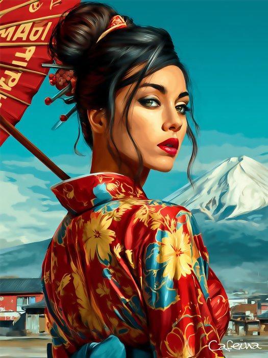 Cafeina - Geisha reload, Antiek en Kunst, Kunst | Designobjecten