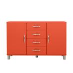 *WOONWINKEL* Tenzo Malibu Retro Dressoir Rood, Nieuw, Verzenden