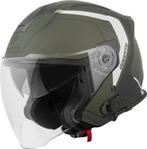 Bogotto H586 BT Illus Zwart Groen Bluetooth Jethelm, Motoren, Jethelm, XXL, Nieuw met kaartje, Overige merken