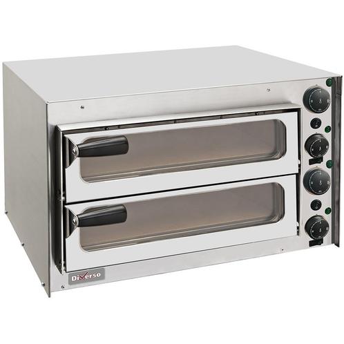 Diverso By Diamond Pizza Oven | 2x 1 Ø350mm | 200°c | 230v, Zakelijke goederen, Horeca | Keukenapparatuur, Nieuw in verpakking
