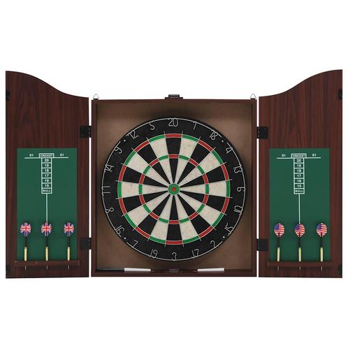 vidaXL Dartbord professioneel met kast en 6 darts sisal, Sport en Fitness, Darts, Nieuw, Verzenden