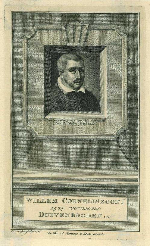 Portrait of Willem Cornelisz. van Duyvenbode, Antiek en Kunst, Kunst | Etsen en Gravures
