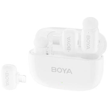 Boya MINI-13 Ultra-Mini Wireless Microphone 2TX + 2RX - Wit beschikbaar voor biedingen