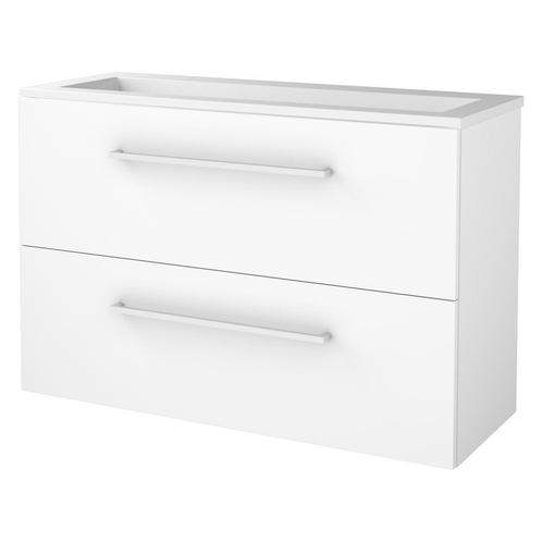 Badmeubelset Aquasplash Salt 100x39cm Met Grepen, Doe-het-zelf en Verbouw, Sanitair, Ophalen of Verzenden