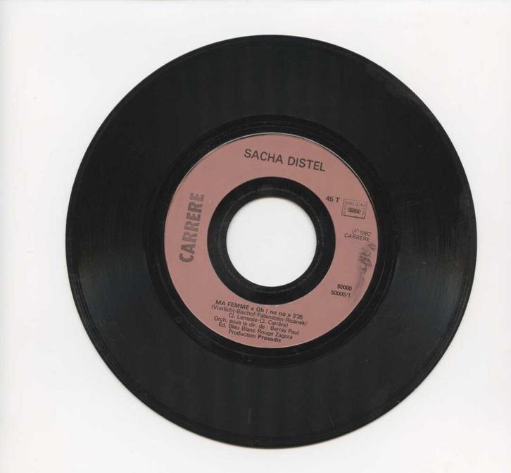 Sacha Distel – Ma Femme / Larc En Ciel Sans La Pluie (1-7-, Cd's en Dvd's, Vinyl Singles, Ophalen of Verzenden