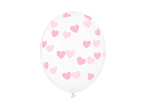 Doorzichtige Ballonnen Lichtroze Hartjes, Hobby en Vrije tijd, Feestartikelen, Nieuw, Verzenden
