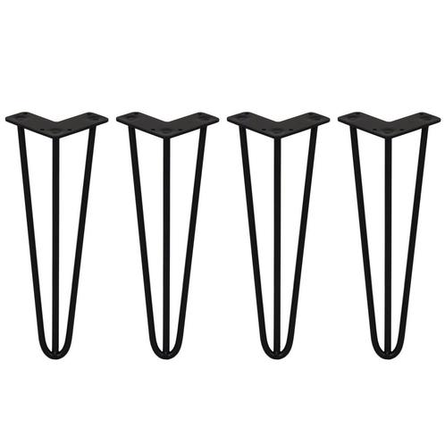 4 x 35.5cm Hairpin retro pootjes tafelpoten pinpoten - 3, Huis en Inrichting, Tafelonderdelen, Verzenden