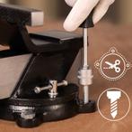 Hoogwaardige Bankschroef Zwart Staal 125mm (Gereedschap), Verzenden, Nieuw