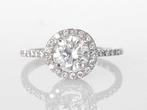 Verlovingsring - 18 karaat Witgoud - 0.90ct. tw. Diamant