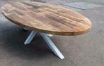 robuustetafels unieke stoere houten tafel op maat gemaakt, 100 tot 150 cm, Ovaal, Nieuw, 200 cm of meer