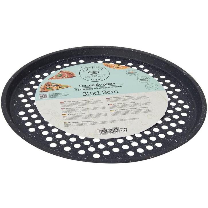 Meyerhoff Bakery Pizzabakplaat Ø 32 cm – Zwart Marmer –, Huis en Inrichting, Keuken | Keukenbenodigdheden, Ophalen of Verzenden