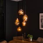 Hanglamp Eettafel - Nieuw - Glas - Direct Leverbaar - Uniek, Huis en Inrichting, Lampen | Hanglampen, Verzenden, Modern, Industrieel, Design, Minimalistisch, Organisch