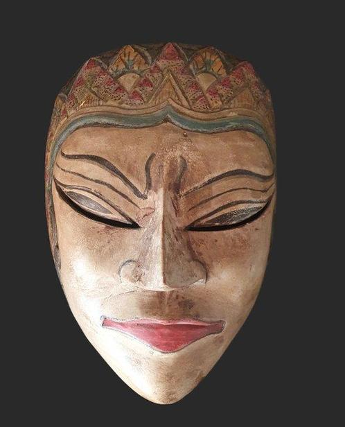 Masker van het theater van de Wayang Topeng - Hout -, Antiek en Kunst, Kunst | Niet-Westerse kunst