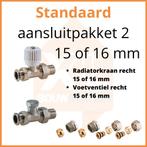 Eco 4 Standaard aansluitpakket 2 (Aansluitsetten (tip!)), Doe-het-zelf en Verbouw, Ophalen of Verzenden, Nieuw, Radiator, Hoog rendement (Hr)