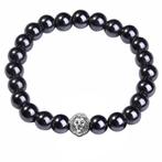 Fako Bijoux® - Buddha Armband - Hematiet - Boeddha - Holle, Sieraden, Tassen en Uiterlijk, Nieuw, Verzenden