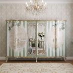 Kleerkast - Hout, Verguld hout, Glas - Artistieke herstyling