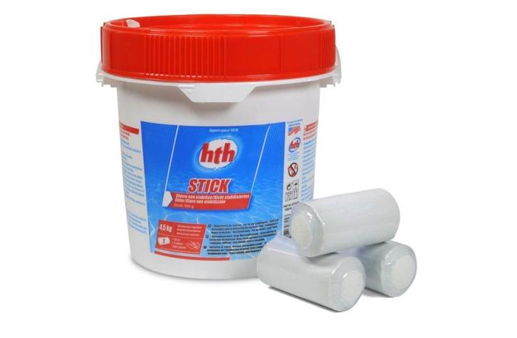 Chloor Sticks 300 gram | 4,5 KG  | HTH | Zwemland, Tuin en Terras, Zwembad-toebehoren, Reinigingsmiddel, Nieuw, Verzenden