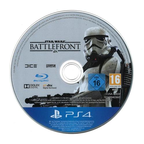 Star Wars Battlefront (losse disc) (PlayStation 4), Spelcomputers en Games, Games | Sony PlayStation 4, Gebruikt, Vanaf 12 jaar