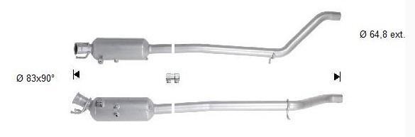 Roetfilter Mercedes W176 / W246 / CLA, Auto-onderdelen, Uitlaatsystemen, Nieuw, Verzenden