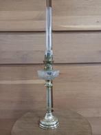 Olielamp - Verguld messing, Glasblazen