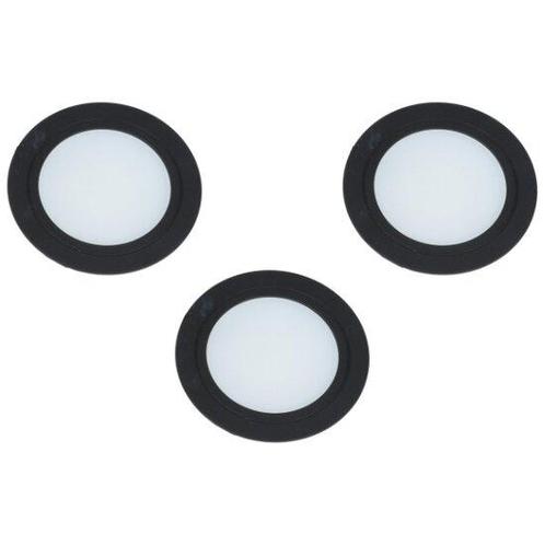 Set van 3 led spots inbouw mat zwart, Doe-het-zelf en Verbouw, Hang- en Sluitwerk, Nieuw, Ophalen of Verzenden