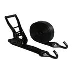 Spanband 50 mm 5 ton Vingerhaak 7M Volledig Zwart, Verzenden, Nieuw